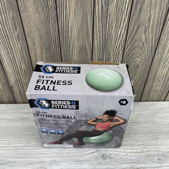 Series8 Fitness Ball 55 cm Yoga Exercise Ball –Anti-Burst Stability Core Workout - Picture 2 of 14